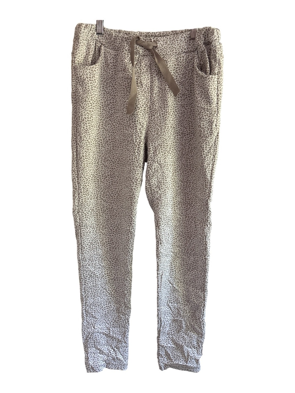 Made in Italy Pull On Animal Print Pants OS